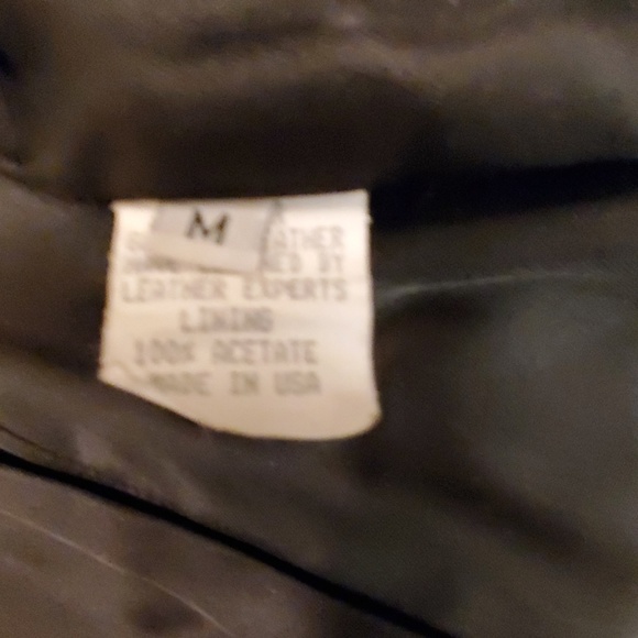 Unique '90's, Vintage Black Leather Peacoat - M - Picture 7 of 8